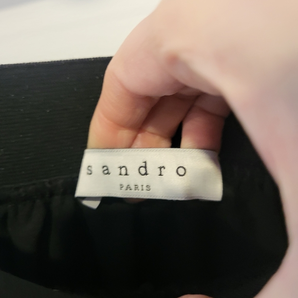 Sandro Black and White Layered Maxi Skirt - Picture 3 of 7